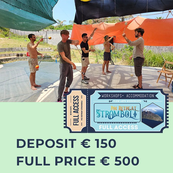 WORKSHOP TICKET - Stromboli Poi Retreat 2026 - Deposit